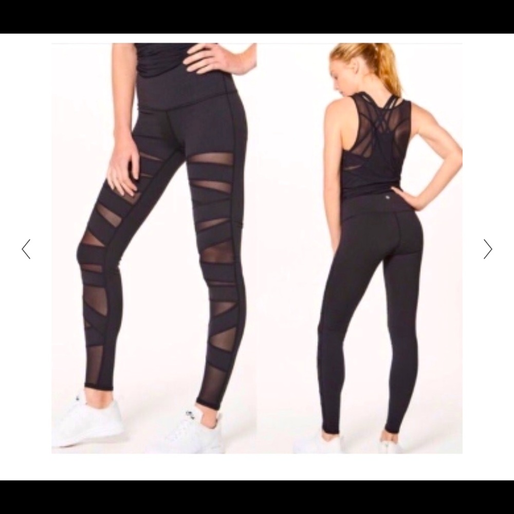 Rare Lululemon high times mesh size 4 full length